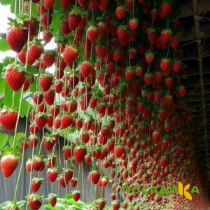 Клубника ампельная Анастасия купить по цене от 370р. в интернет-магазине «Посадика» с доставкой почтой в в Подгорноее и по всей России – [изображение №1].